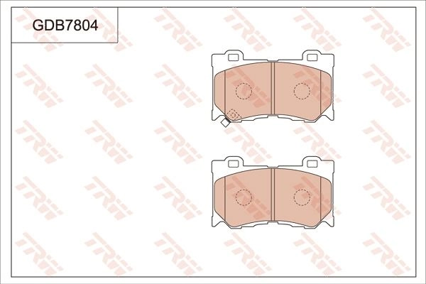 Тормозные колодки дисковые, комплект TRW 1216937353 3322937307159 S1Z9 X2 GDB7804