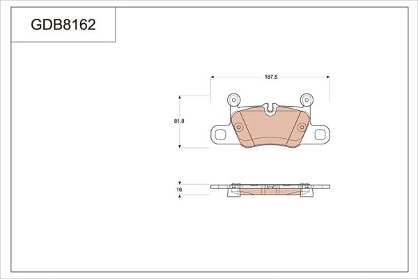 Тормозные колодки дисковые, комплект TRW 1439901959 GDB8162 ALRO LH изображение 0