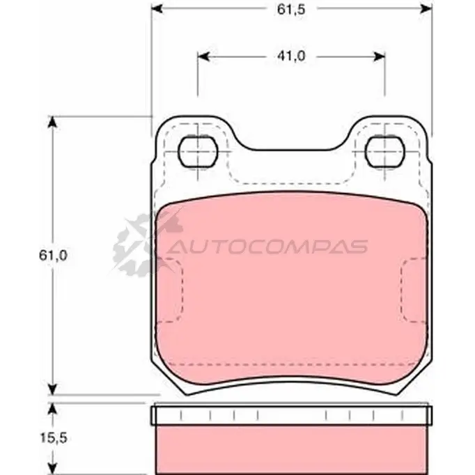Тормозные колодки, комплект TRW 1529780 gdb914 BI6Q6 2 1051 изображение 0