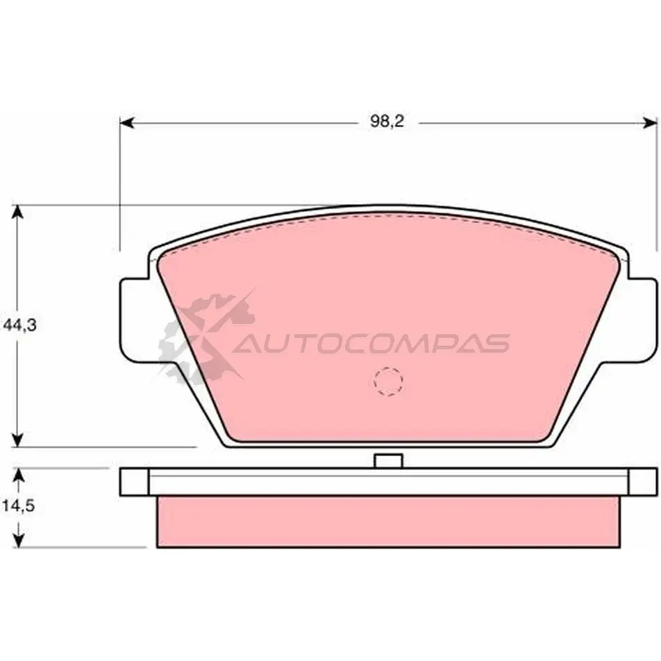 Тормозные колодки, комплект TRW RDTRNPD gdb945 1529792 2112 5 изображение 0