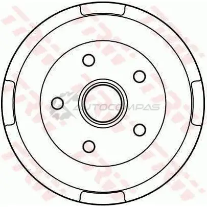 Тормозной барабан TRW db4132 3322937075881 2TWYGR L 1522907 - Изображение 1
