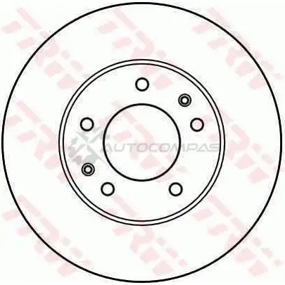 Тормозной диск TRW 3322937076321 df2606 A9NMG R 1523625 - Изображение 1