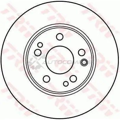 Тормозной диск TRW 3CP5 0 1523627 3322937076345 df2608 - Изображение 1