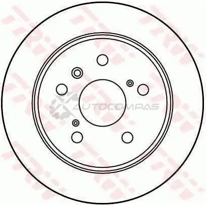 Тормозной диск TRW 1523672 3322937108411 df2661 51UM3 Z - Изображение 1