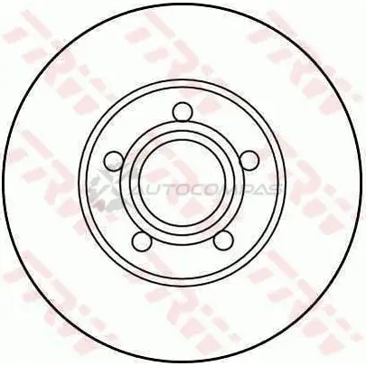 Тормозной диск TRW 1523698 df2692 6F 03IK 3322937108725 - Изображение 1