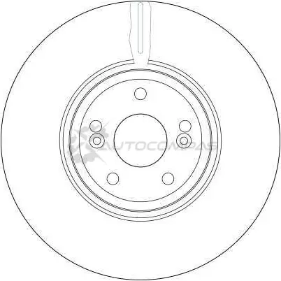 Тормозной диск TRW 3322937321285 1524045 df4231 EM 1IW изображение 1