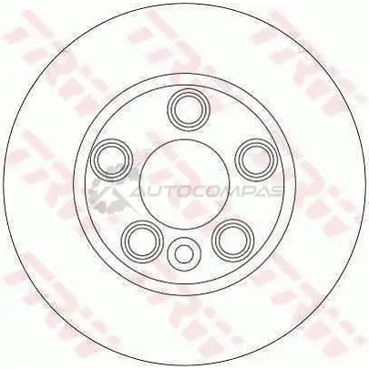 Тормозной диск TRW df4306s 1524118 ZD B05P 3322937400546 изображение 0