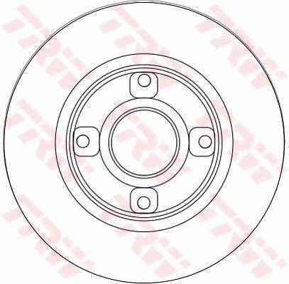Тормозной диск TRW 1524237 TR2B LB DF4452 3322937474332 - Изображение 1