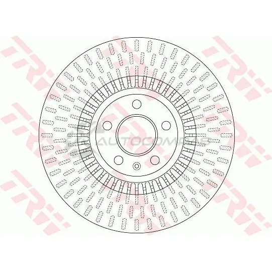 Тормозной диск TRW 1524650 df6216 7SD5H U8 3322938163334 - Изображение 1