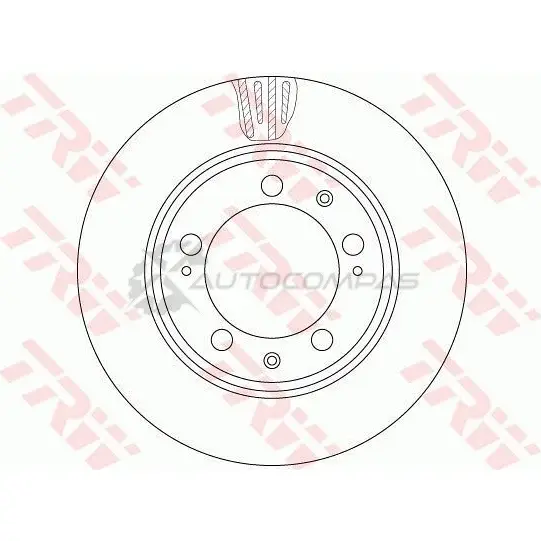 Тормозной диск TRW 5 IRT0T 3322938185824 1524779 df6484s - Изображение 1