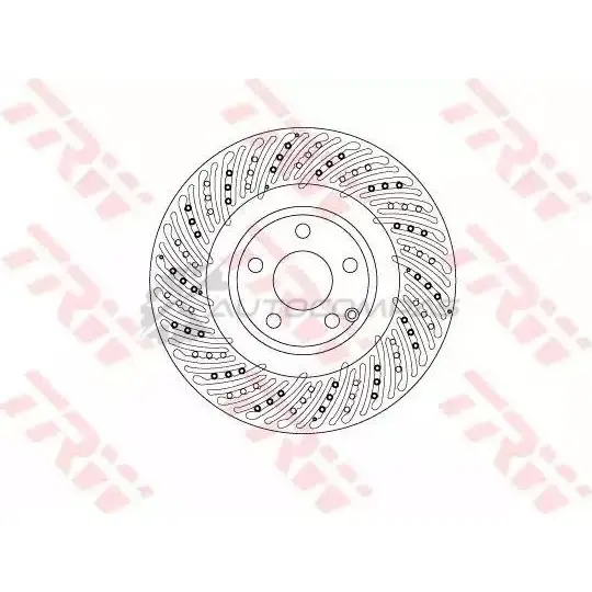 Тормозной диск TRW X SYKB 1524858 df6674s 3322938320270 изображение 0