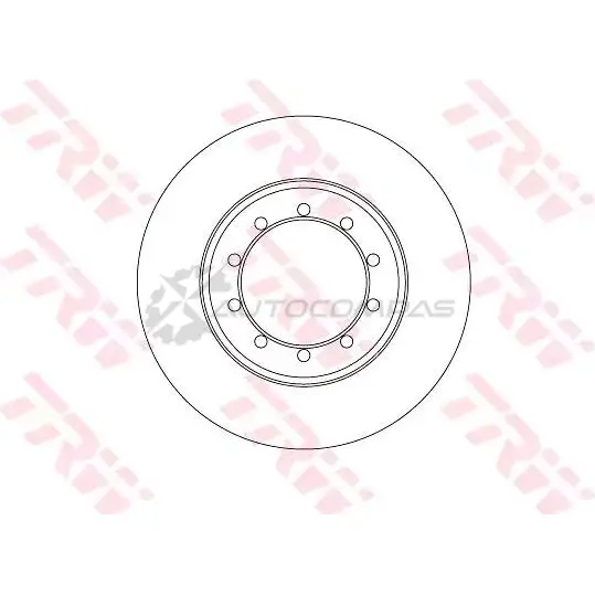 Тормозной диск TRW 1524880 3322938320065 df6711 U 1JNTP изображение 0