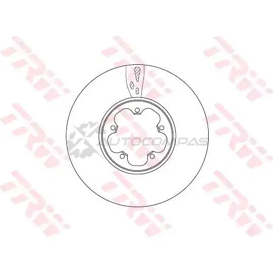 Тормозной диск TRW df6752s 3322938315597 HPTY GU 1524891 - Изображение 1