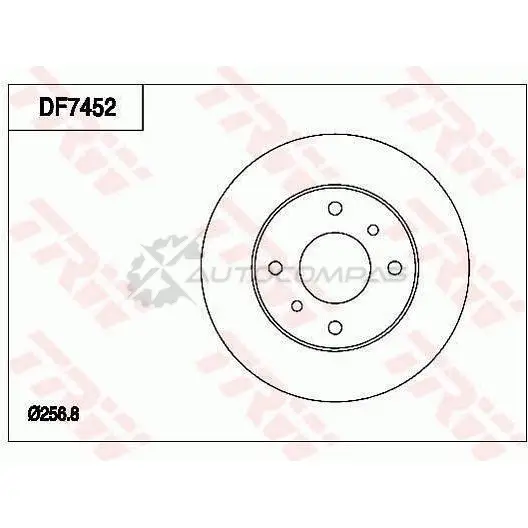 Тормозной диск TRW df7452 1216878817 IZN 869 изображение 0