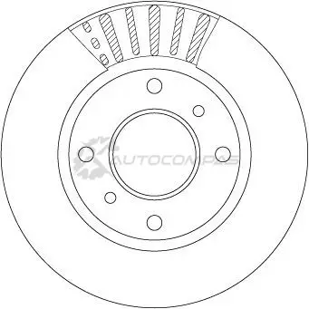 Тормозной диск TRW df7452 1216878817 IZN 869 изображение 1