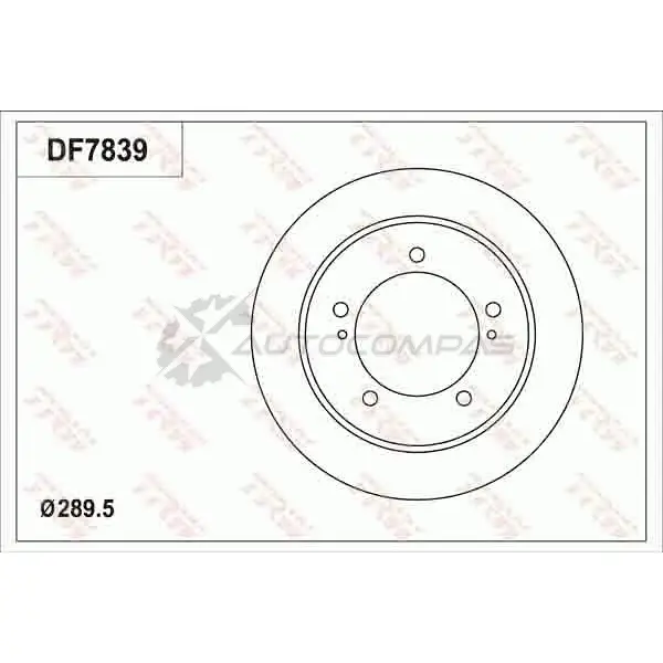 Тормозной диск TRW df7839 W EWYMWE 3322938094522 1524955 изображение 1