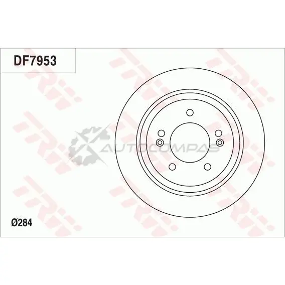 Тормозной диск TRW 1216879597 3322938134181 WV XN2 df7953 изображение 0
