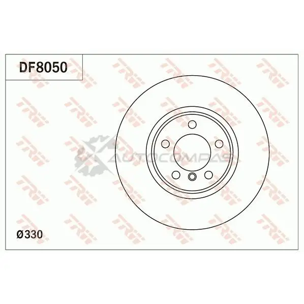 Тормозной диск TRW 3322938159337 1524963 df8050 GJOVHP Q - Изображение 1