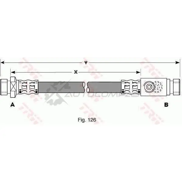 Тормозной шланг TRW 3322937112005 5S1 RX47 1544654 pha161 - Изображение 1