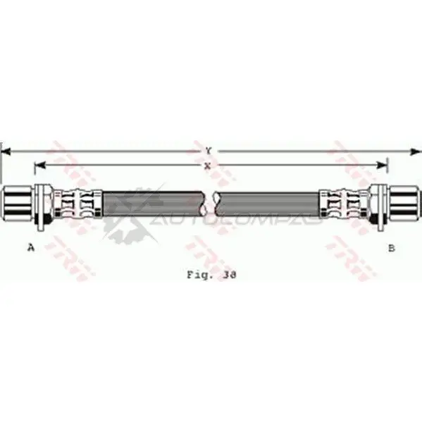 Тормозной шланг TRW pha178 ZXNR V 1544670 3322937078486 изображение 0