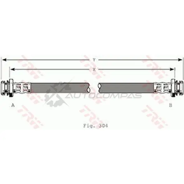 Тормозной шланг TRW KSPH 6X 3322937078752 pha194 1544686