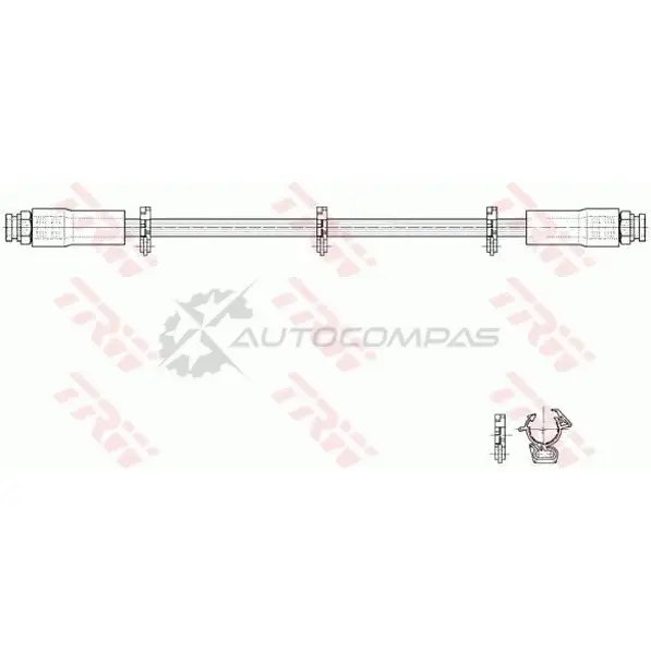 Тормозной шланг TRW XXNL X7 1544782 pha297 3322937182510 - Изображение 1