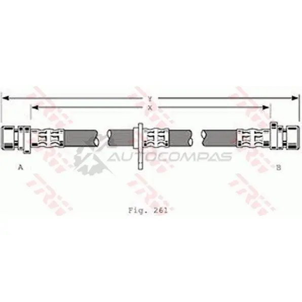 Тормозной шланг TRW 1544848 7 EVKF3E pha367 3322937241576 - Изображение 1