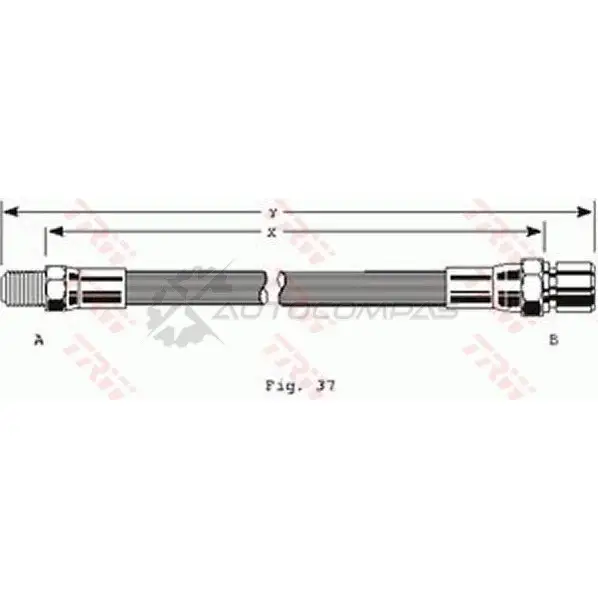 Тормозной шланг TRW 3322935300558 1545113 NFOHI G phb119 изображение 0