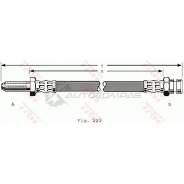 Тормозной шланг TRW 1545188 XEN 063B phb195 3322937079216 - Изображение 1