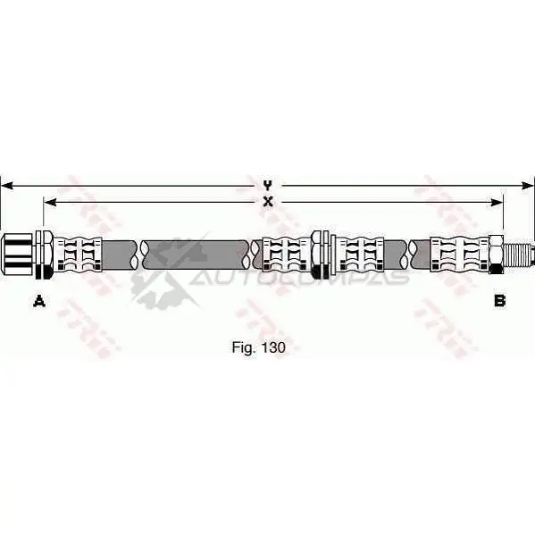 Тормозной шланг TRW YTIJ T 3322937182237 1545242 phb252 - Изображение 1