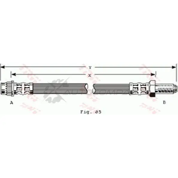 Тормозной шланг TRW phb283 55 97G 3322937182817 1545272 изображение 0