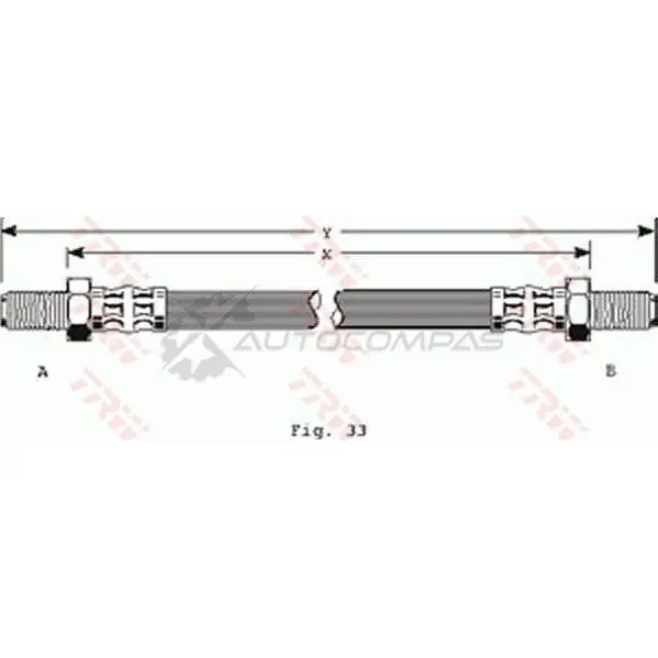 Тормозной шланг TRW 21 7EFW5 1545642 3322935302934 phc124 - Изображение 1