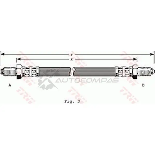 Тормозной шланг TRW F8JD QA9 3322935303122 1545646 phc128 - Изображение 1