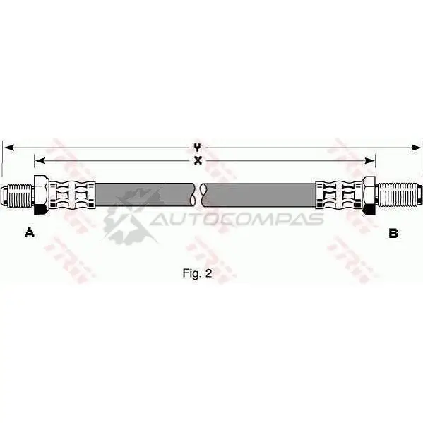 Тормозной шланг TRW phc145 R2 DPP 3322935300909 1545663 - Изображение 1