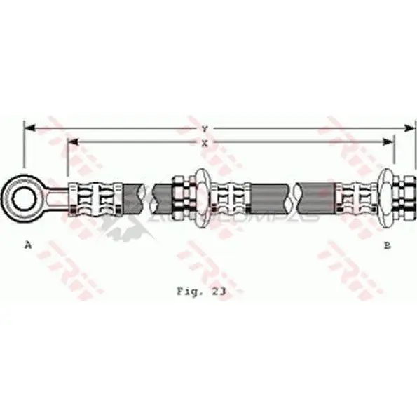 Тормозной шланг TRW YNCXY N 3322935303115 1545872 phd112 - Изображение 1