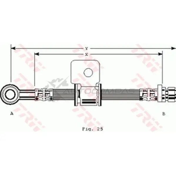Тормозной шланг TRW 1546024 YDU WEGW phd143 3322935302521 - Изображение 1