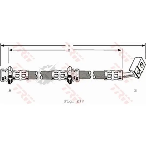 Тормозной шланг TRW RDQ87Q K 1546040 phd159 3322937078707 - Изображение 1
