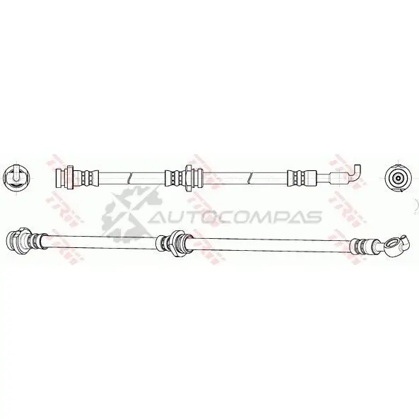 Тормозной шланг TRW 3322937078783 BM NIO 1546044 phd163 изображение 1