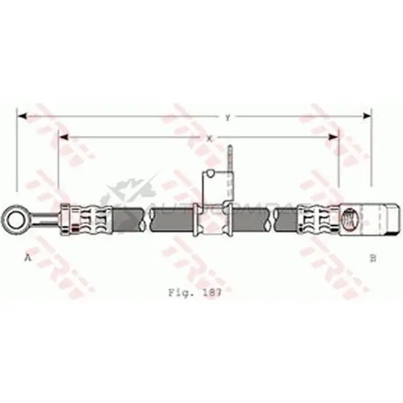 Тормозной шланг TRW phd178 1546058 9X BDP 3322935302750 - Изображение 1