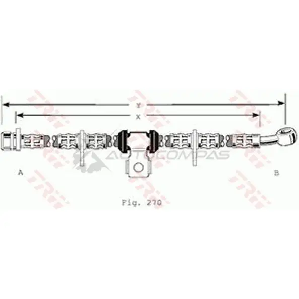 Тормозной шланг TRW WF8X QH 3322937112845 phd196 1546076 - Изображение 1