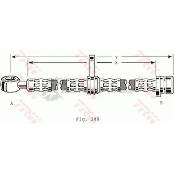 Тормозной шланг TRW YN1LV 1 1546077 phd197 3322937112852 - Изображение 1