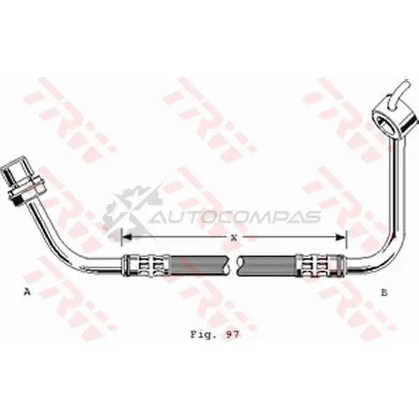 Тормозной шланг TRW 3322935303696 1546132 UN D9IL phd253 - Изображение 1