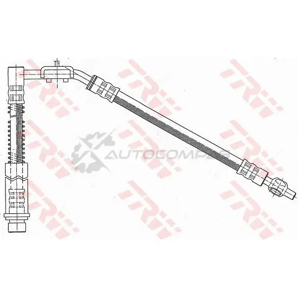 Тормозной шланг TRW phd257 3322935302026 N C7UH9 1546136 изображение 1