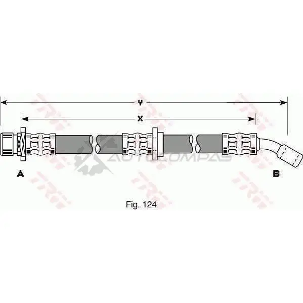 Тормозной шланг TRW phd277 3322937150366 1546156 9 2HBKB - Изображение 1