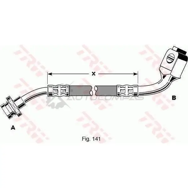 Тормозной шланг TRW W PP3VO phd287 3322937182855 1546164 изображение 0