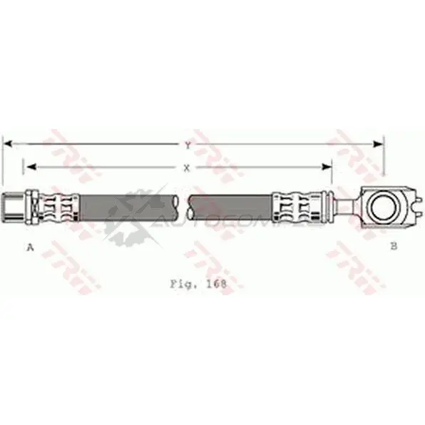 Тормозной шланг TRW 1546180 3322937133604 8 RPN8GM phd309 - Изображение 1