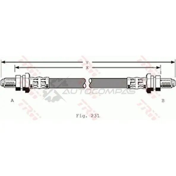 Тормозной шланг TRW PEDXEZ Q 1546194 3322935303887 phd323 изображение 0