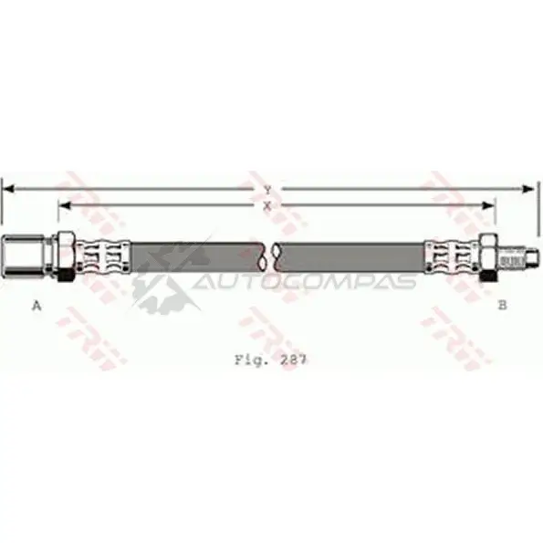 Тормозной шланг TRW phd335 HBGR 1V 3322937204830 1546202 изображение 0