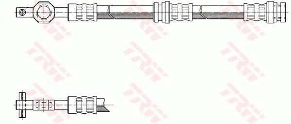 Тормозной шланг TRW 1546576 27T U34 PHD736 изображение 0