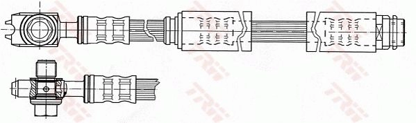 Тормозной шланг TRW 1546592 PHD771 ZCQ1U N изображение 1
